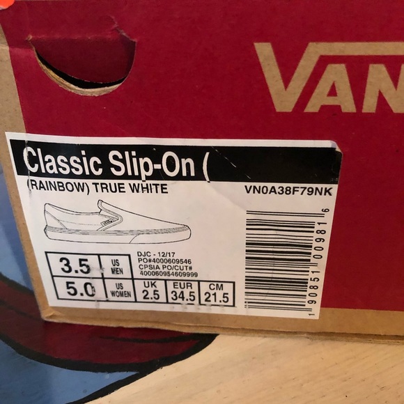 New Vans Rainbow slip ons - Picture 2 of 4